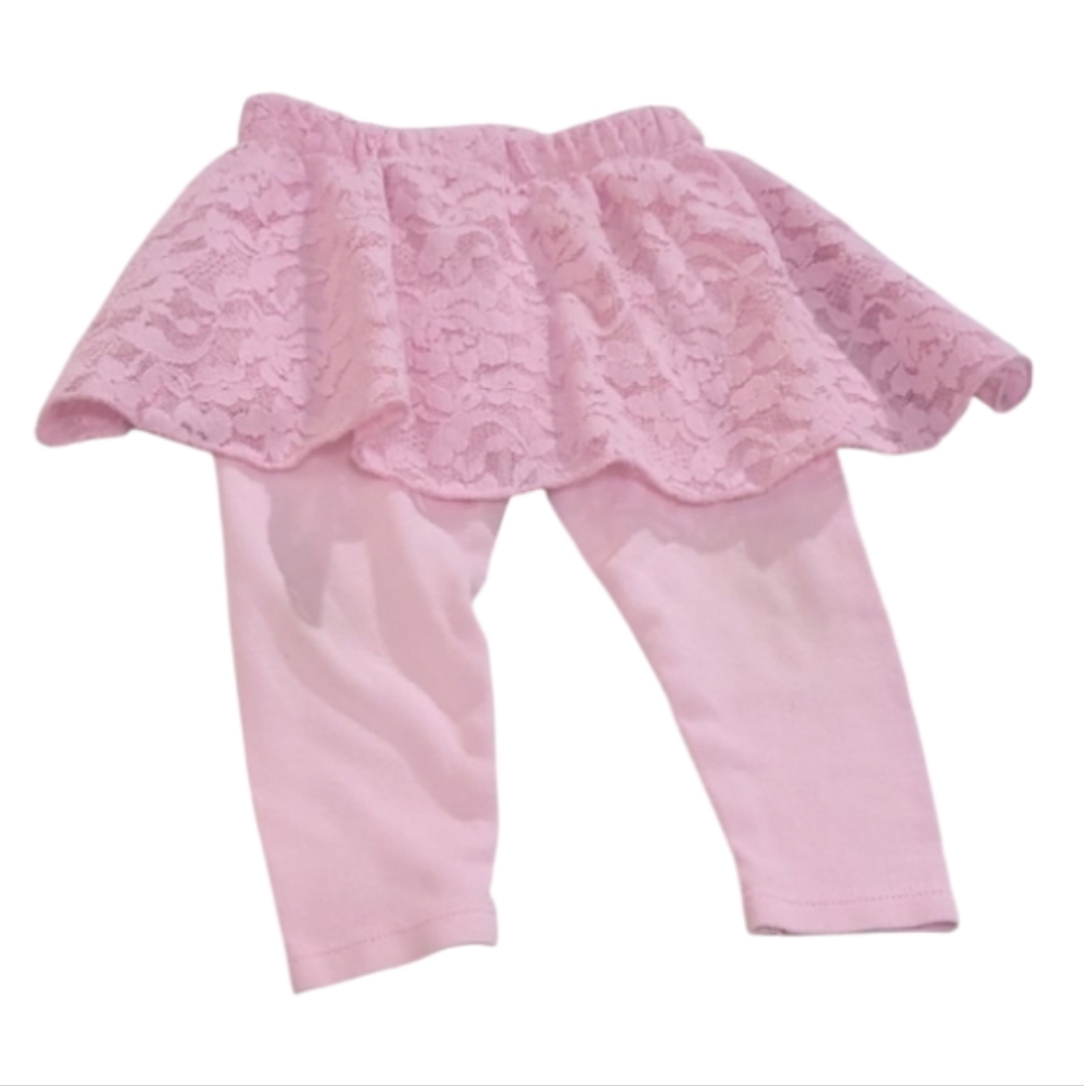 Garanimals Pink Baby Leggings with Lace Overlay